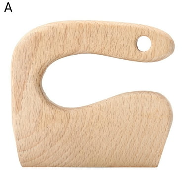 Wooden Kids Knife for Cooking,Kid Safe Knives,Kitchen Toy,Chopper,Vegetable and Fruit Cutter for 2-8 Years Old