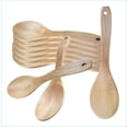 thumbnail image 1 of Wooden Kitchen Cooking Spoon, Solid Wood Serving Spoons for Stirring, Mixing, Non Stick Kitchen Utensil, Tableware, Scoop Ladle for Stews, Soups, Pasta, Salad, Sauce (10), 1 of 6