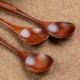 thumbnail image 1 of Wooden Kitchen Cooking Spoon, Sturdy Soup Spoon, Natural Wood Serving Spoon, Multi-Purpose Kitchen Utensil Tool, Ideal for Home Cooking, Soup Serving & Daily Meal Prep, 1 of 3