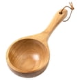 thumbnail image 1 of Wood Bath Salt Wooden Rice Spoon Multipurpose Large Wood Water Spoon Scoops for Canisters, Durable Wooden Ladle Spoon for Rice Flour Grains, 1Pc for Home Kitchen, Easy to Use(Brown1,8.4x3x2"), 1 of 9