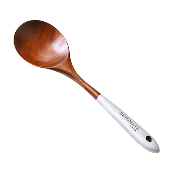 Wooden Kitchen Spatula Spoon Set Eco-Friendly Cooking Utensils For Nonstick Pots Pans Home Daily Use(B)