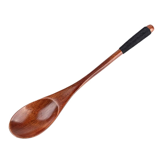 Wooden Kitchen Utensil,Reusable Non-Scratch Cooking Tools,8.86 Inches Wooden Cooking Utensils with Comfort Grip for Cooking,Mixing, Baking and Serving Nonstick Cookware