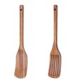 thumbnail image 1 of Wooden Kitchen Utensils Set - 2 Piece Non-Stick Bamboo Wooden Utensils for Cooking - Easy to Clean Reusable, 1 of 5