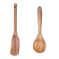 thumbnail image 1 of Wooden Kitchen Utensils Set - 2 Piece Non-Stick Bamboo Wooden Utensils for Cooking - Easy to Clean Reusable, 1 of 5