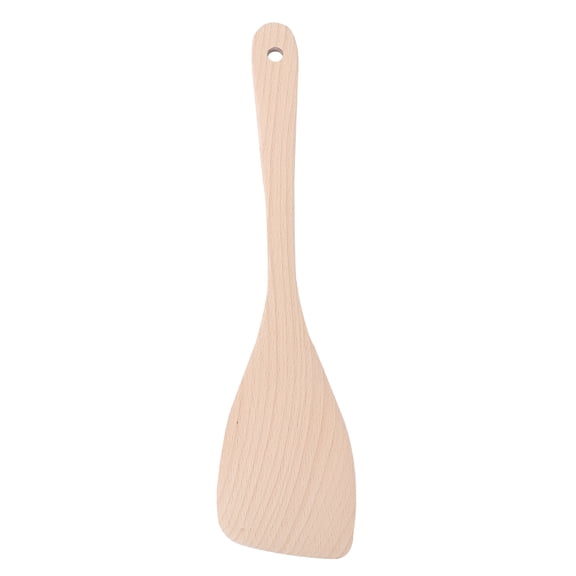 NIAIZEK Beige Lithocarpus Wood Spatula, 13 Inch Kitchen Turner, 1 Piece Cooking Utensil