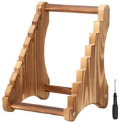 Wooden Knife Stand 7 Layers Wood Knife Display Rack Stable Kitchen Knife Holder Desktop Knife Display Case Knife Block Countertop Knife Organizer for Home Restaurant Kitchen