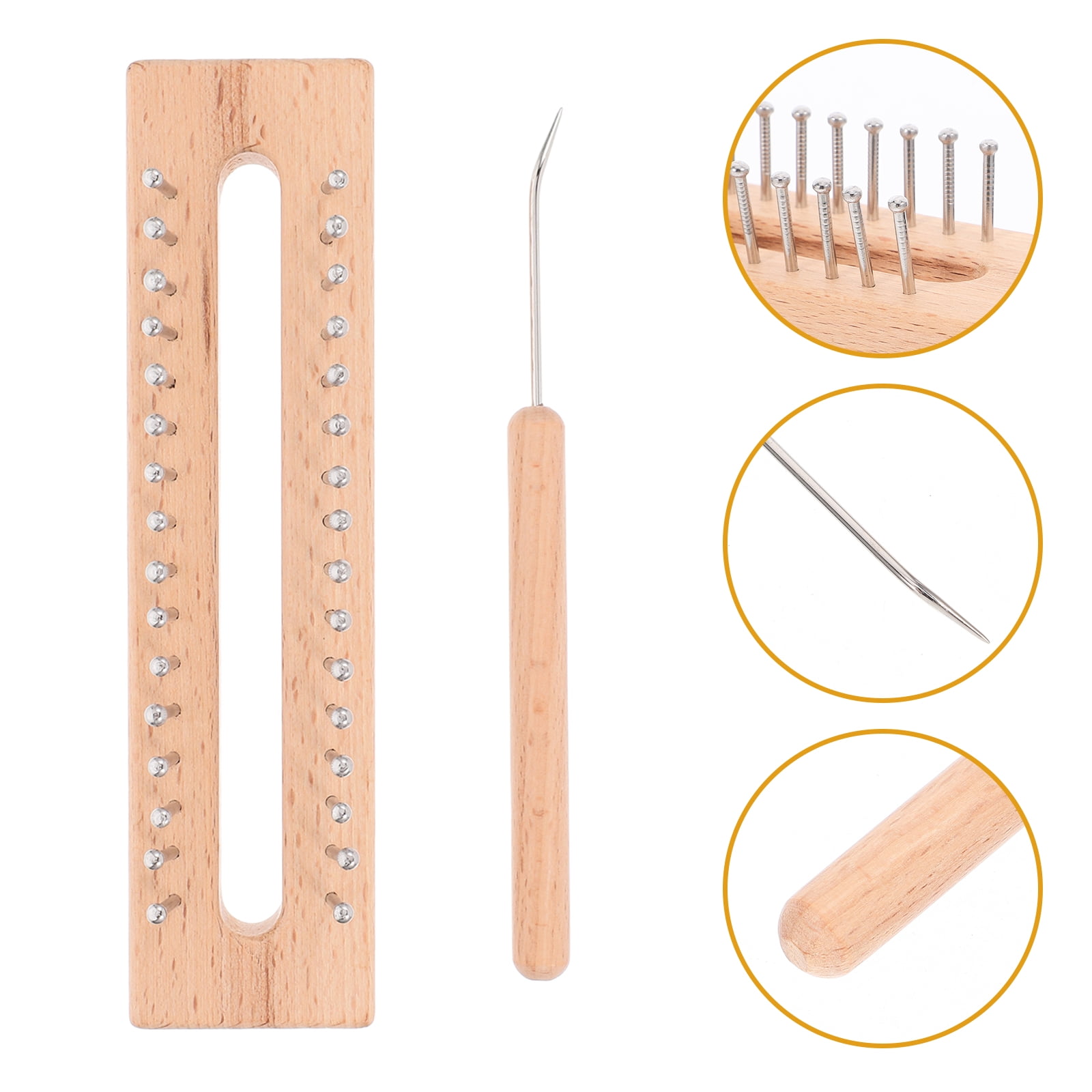 Pcapzz Square Knitting Loom Beech Wood Knitting Martinique