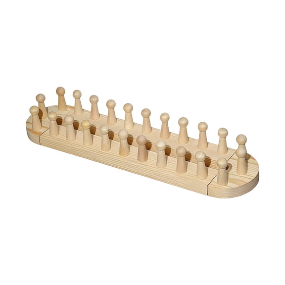 Wooden Knitting Machine Easy To Assemble Wood Weaving Tool For Blankets