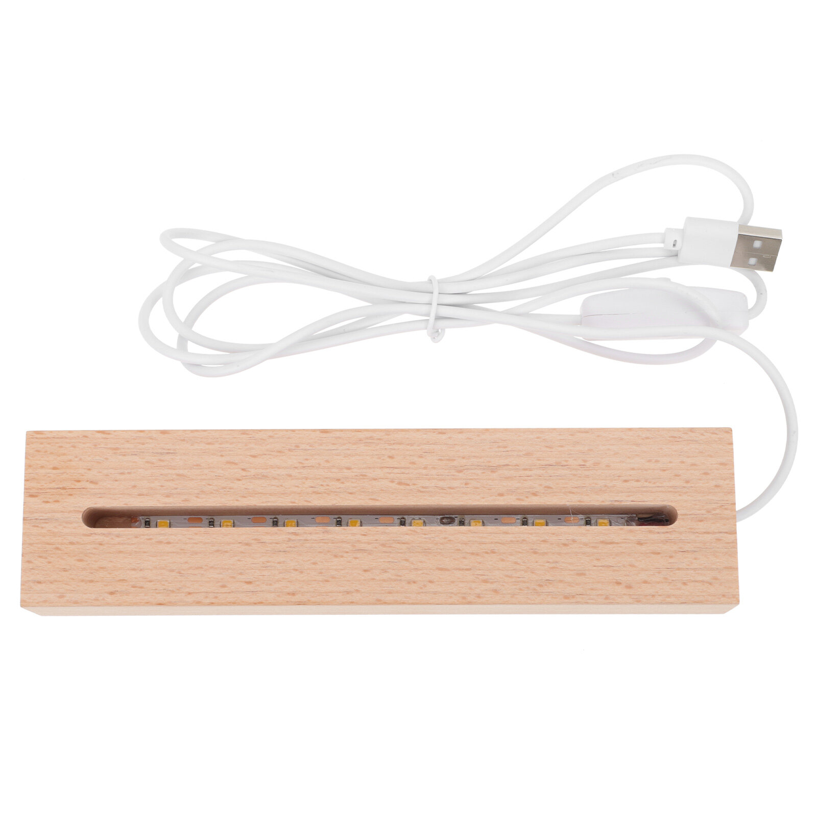 Wooden LED Light Base Night Light Lighting Stand Creative Light Display ...