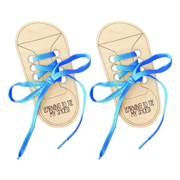 Wooden Lacing Shoe Board Threading Educational Practice Tying Shoelace For Colorful Shoelace