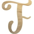 thumbnail image 1 of Wooden Large Letter F, Unfinished Wall 12'' Tall Craft, Paintable DIY, 1 of 3