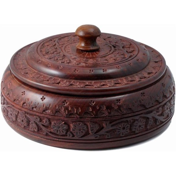 Wooden Large Spice Rack Organizer Box | Holder | Containers Without Spices (Masala Dabba Spice Box)