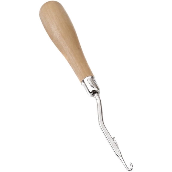 Wooden Latch Hook Tool Wooden Handle Rug Carpet Making Repair Bent Craft Tools