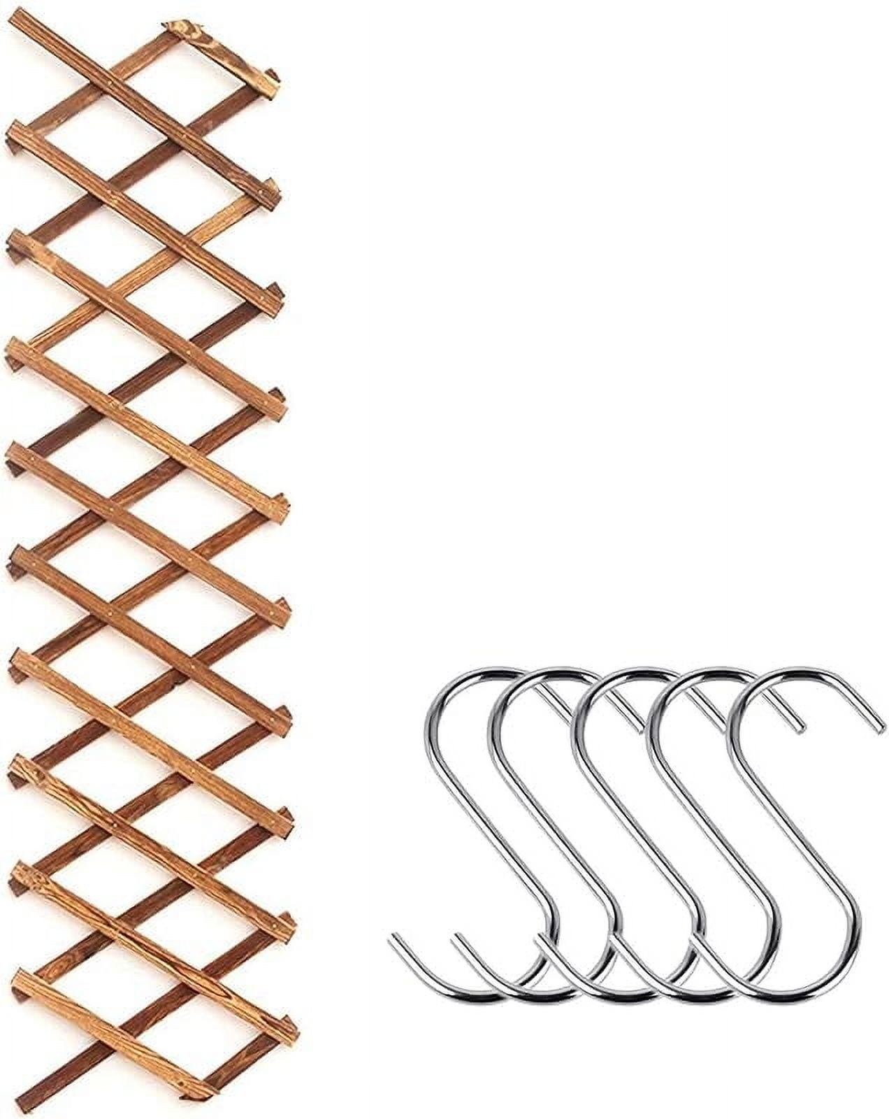 Wooden Lattice Wall Planter-Expandable Trellis for Climbing Plants with ...