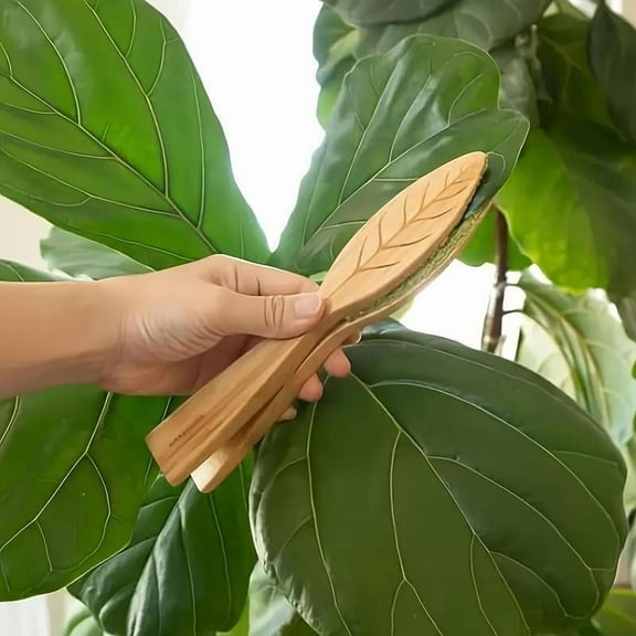 Wooden Leaf Cleaner, Handheld Plant Cleaning Tweezers, Plant Care & Support Tool for Home & Garden, Garden Supplies