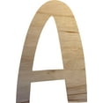 thumbnail image 1 of Wooden Letter (A) Unfinished Craft, 18'' Tall Alphabet Wood Letter DIY, Paintbale Icebold Font, 1 of 3