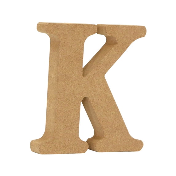 Wooden Letter Blanks 4 Inch Tall - Natural Unfinished Wood Letters for Crafts, DIY Wall Decor & Learning Activities - Paintable Alphabet Letters for Home, Parties & Classrooms
