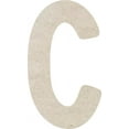 thumbnail image 1 of Wooden Letter C Blank Craft, Paintable 14'' MDF Wood DIY, Rawles, 1 of 5