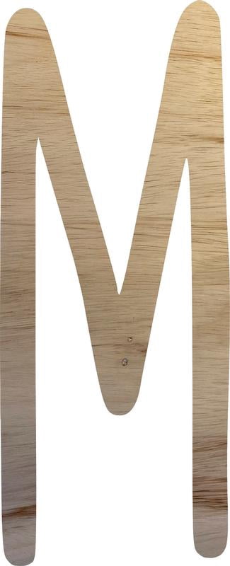 Wooden Letter Craft, 16'' tall Alphabet Letter M, Wall Hanging ...