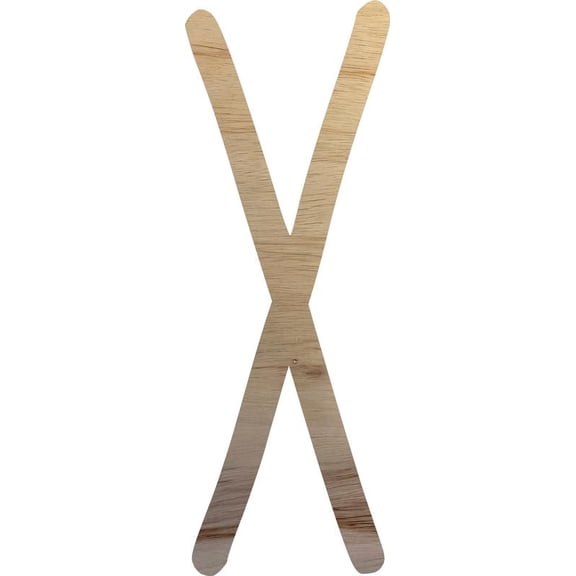 Wooden Letter Craft, 16'' tall Alphabet Letter X, Wall Hanging Northwood Font