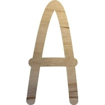 Wooden Letter Craft A Shape, Paintable 14'' Tall Wood Alphabet DIY Letter, Unfinished