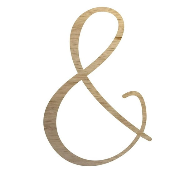 Wooden Letter Craft Alphabet &, Unfinished 15'' Small Wood Letter Décor