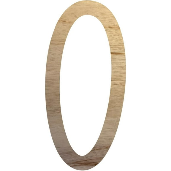 Wooden Letter Craft O Shape, Paintable 4'' Tall Wood Alphabet DIY Letter, Unfinished