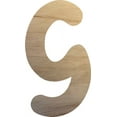 thumbnail image 1 of Wooden Letter G, Blank Craft Paintable 5'' Wall Hanging Wood Alphabet Letter, Shadow Beamer, 1 of 5