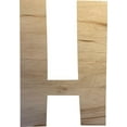 thumbnail image 1 of Wooden Letter (H) Unfinished Craft, 4'' Tall Alphabet Wood Letter DIY, Paintbale Icebold Font, 1 of 5