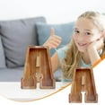 Wooden Letter Money Box Savings Can with Glass Window, Alphabet Money ...