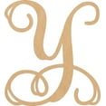 thumbnail image 1 of Wooden Letter Monogram, Unfinished 16'' Tall Alphabet Y, Blank Wall Craft, 1 of 5