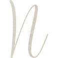 thumbnail image 1 of Wooden Letter (N) Unfinished Craft, 4'' Tall Paintable DIY, Script Rebeca Font, 1 of 5
