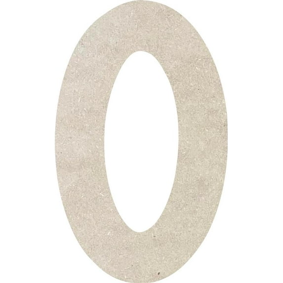 Wooden Letter O Blank Craft, Paintable 14'' MDF Wood DIY, Rawles