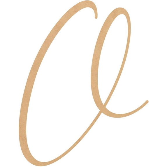Wooden Letter O Blank Craft, Paintable 4'' MDF Wood DIY, Bellany