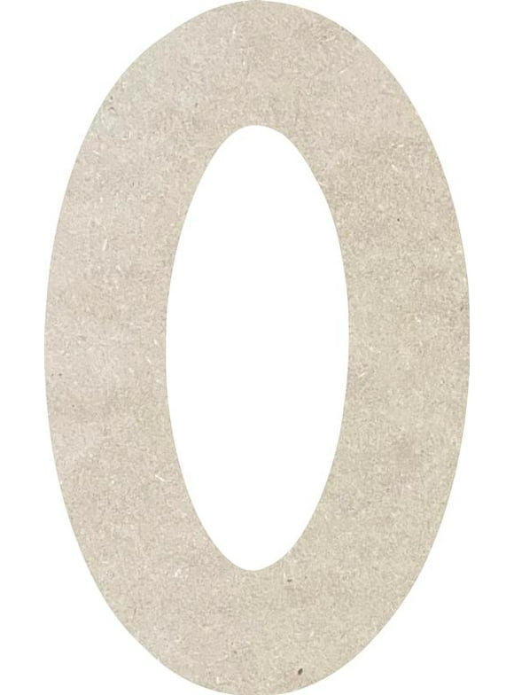 Wooden Letter O Blank Craft, Paintable 4'' MDF Wood DIY, Rawles