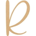 thumbnail image 1 of Wooden Letter R Blank Craft, Paintable 7'' MDF Wood DIY, Snowy, 1 of 3