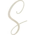 thumbnail image 1 of Wooden Letter (S) Unfinished Craft, 4'' Tall Paintable DIY, Script Rebeca Font, 1 of 5