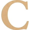 thumbnail image 1 of Wooden Letter Times, Unfinished 8'' Tall Alphabet C, Blank Wall Craft, 1 of 5