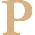 thumbnail image 1 of Wooden Letter Times, Unfinished 8'' Tall Alphabet P, Blank Wall Craft, 1 of 5
