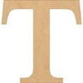 thumbnail image 1 of Awesome Life Craft Times New Roman Font Letter Wall Cutout Unfinished Wood Letters - Letter T, 1 of 5