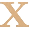 thumbnail image 1 of Wooden Letter Times, Unfinished 8'' Tall Alphabet X, Blank Wall Craft, 1 of 5