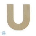 thumbnail image 1 of Wooden Letter U Cutouts 8", Pack of 3 Wooden Letters for Wall Decor, Home Decor, Crafts, and Party Decorations by Woodpeckers, 1 of 5