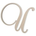 thumbnail image 1 of Wooden Letter U, Wooden Wall Hanging, Large Wooden Letters, Cursive Wood Letter, 1 of 9