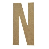 Wooden Letter Unfinished, Bebas Neue Font, Craft Cutout