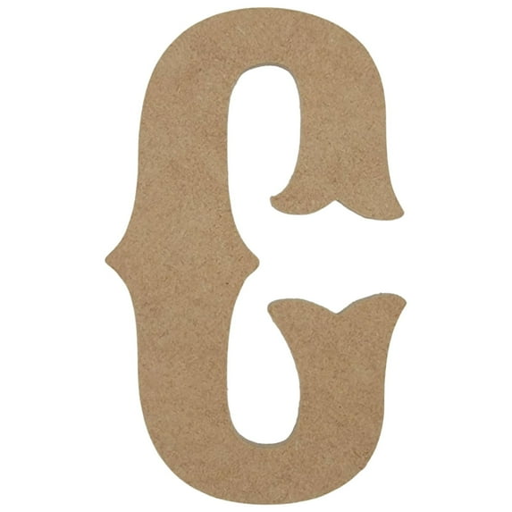 Wooden Letter Unfinished, Circus Font, Craft Cutout