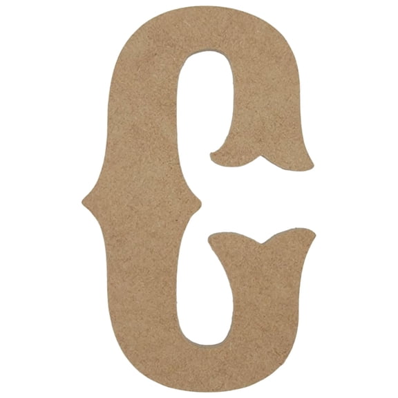 Wooden Letter Unfinished, Circus Font, Craft Cutout