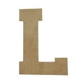 thumbnail image 1 of Wooden Letter Unfinished, Collegiate Font, Craft Cutout, 1 of 3