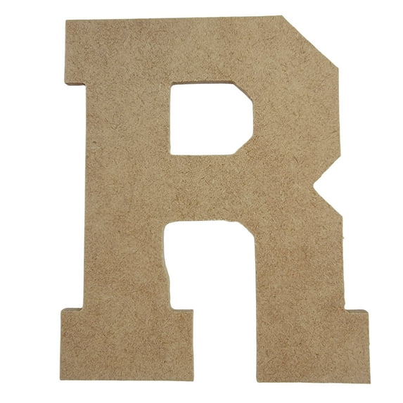 Wooden Letter Unfinished, Collegiate Font, Craft Cutout