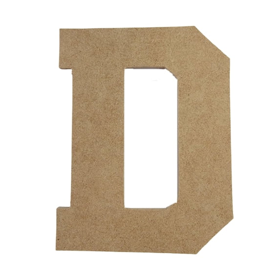 Wooden Letter Unfinished, Collegiate Font, Craft Cutout