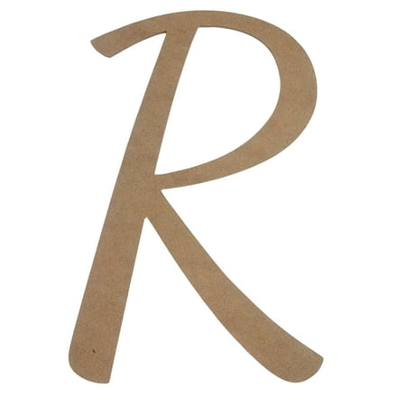 Wooden Letter Unfinished, DancingScript Font, Craft Cutout
